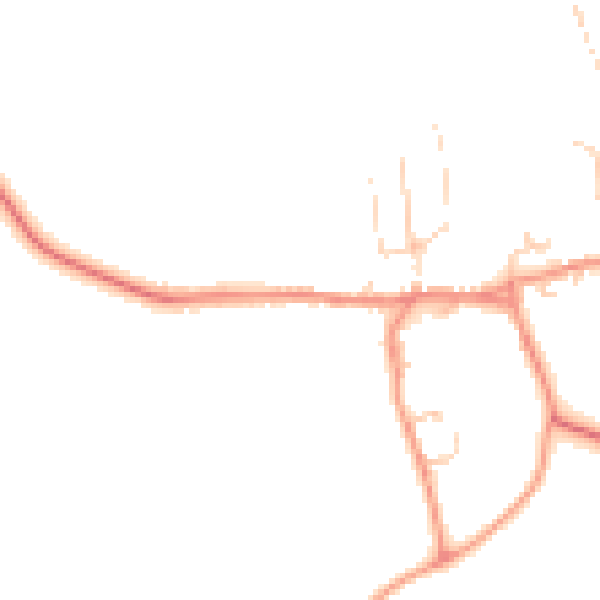 Daytime road noise heatmap for HG3 3RU