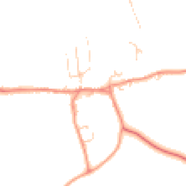 Daytime road noise heatmap for HG3 3RW