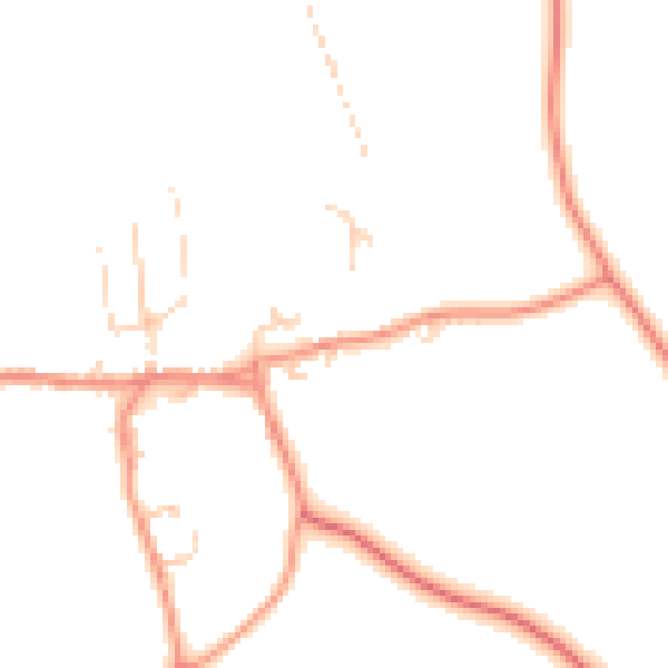 Daytime road noise heatmap for HG3 3SG
