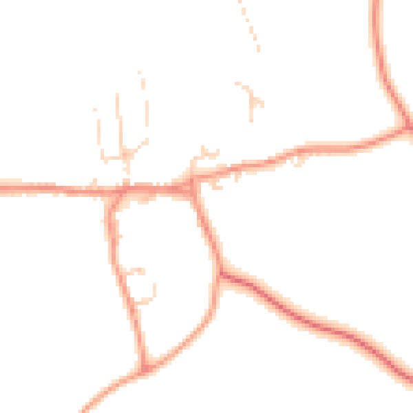 Daytime road noise heatmap for HG3 3SJ