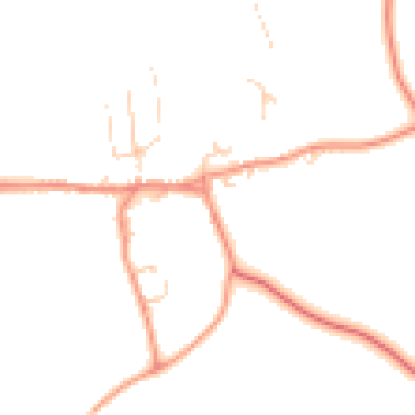 Daytime road noise heatmap for HG3 3SL