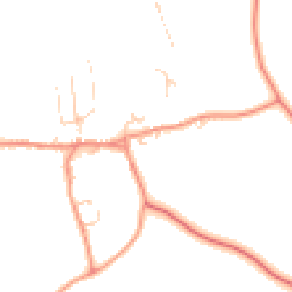 Daytime road noise heatmap for HG3 3SR