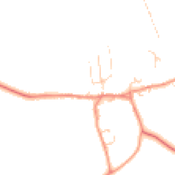 Daytime road noise heatmap for HG3 3TX