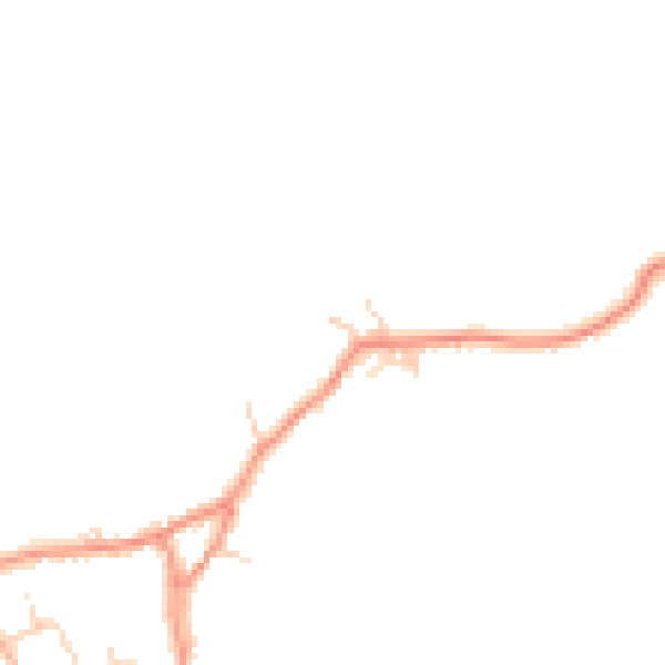 Daytime road noise heatmap for HG3 3UB