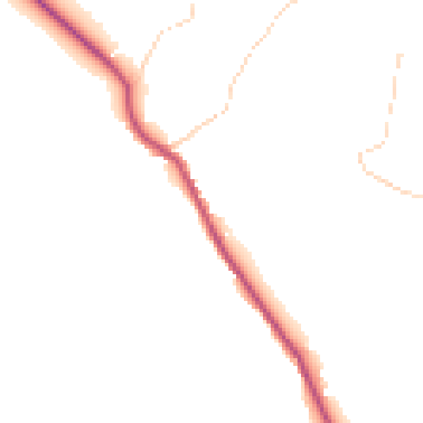 Daytime road noise heatmap for HG3 4BX