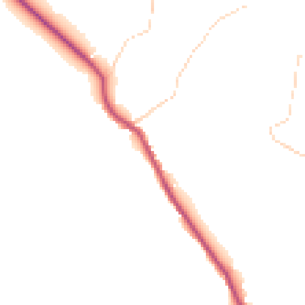 Daytime road noise heatmap for HG3 4BY
