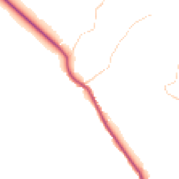 Daytime road noise heatmap for HG3 4DA
