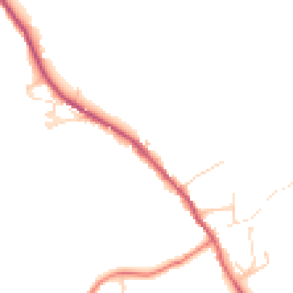 Daytime road noise heatmap for HG3 4DZ