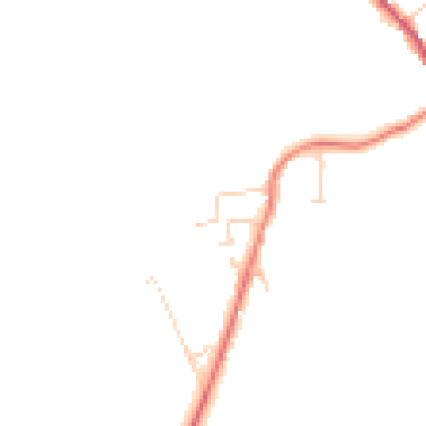 Daytime road noise heatmap for HG3 4EF