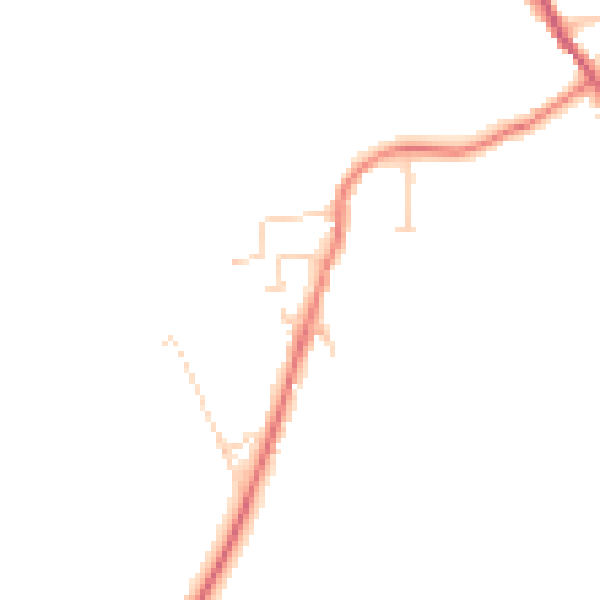 Daytime road noise heatmap for HG3 4EJ