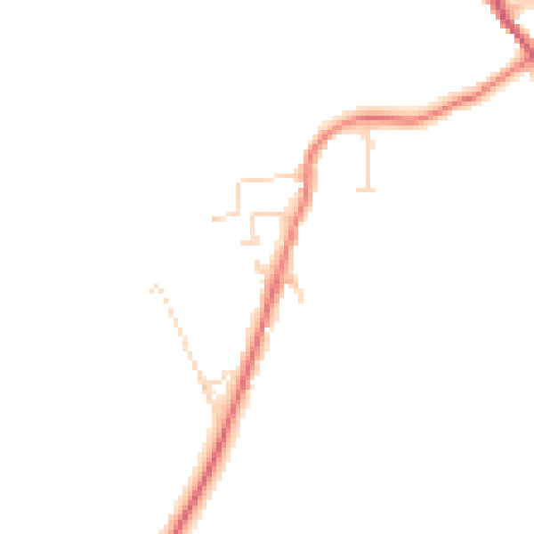Daytime road noise heatmap for HG3 4EL