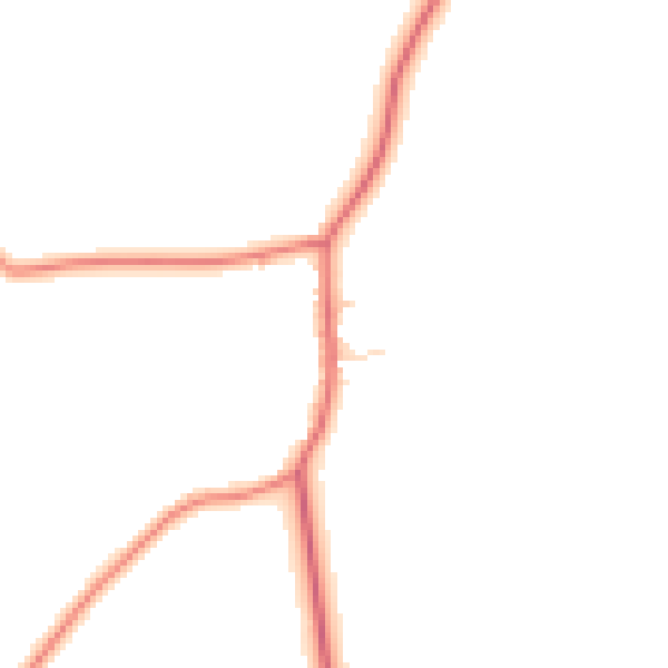 Daytime road noise heatmap for HG3 4ES