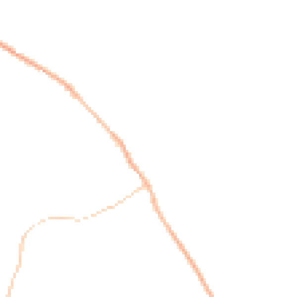 Night-time road noise heatmap for HG3 4HT