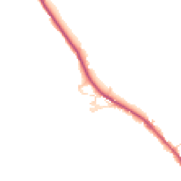 Daytime road noise heatmap for HG3 4LA