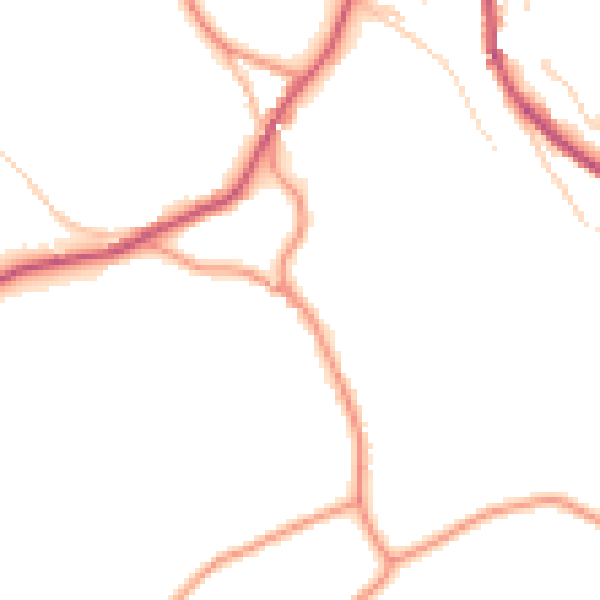 Daytime road noise heatmap for HG3 5HS