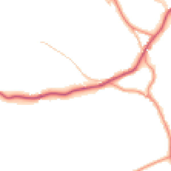 Daytime road noise heatmap for HG3 5HW