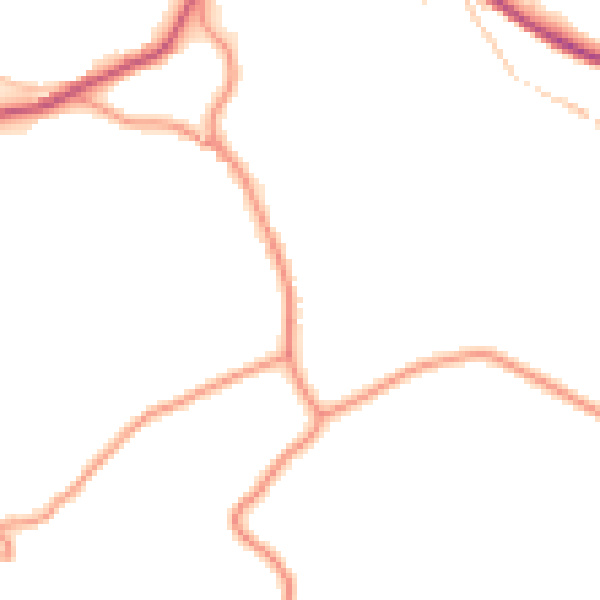 Daytime road noise heatmap for HG3 5HX