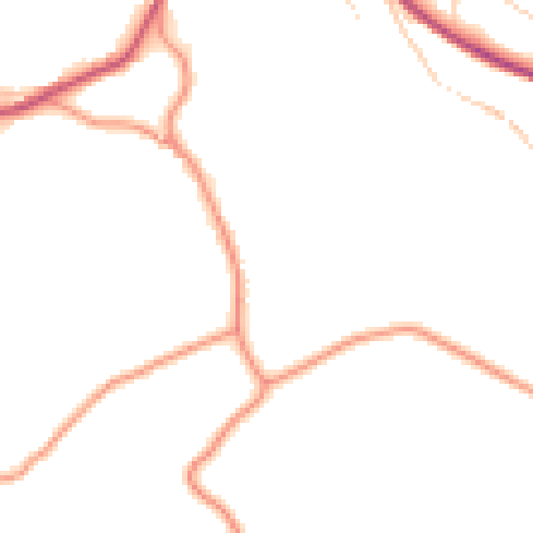 Daytime road noise heatmap for HG3 5HZ