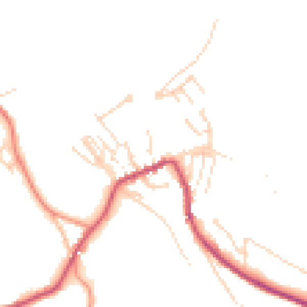 Daytime road noise heatmap for HG3 5LB