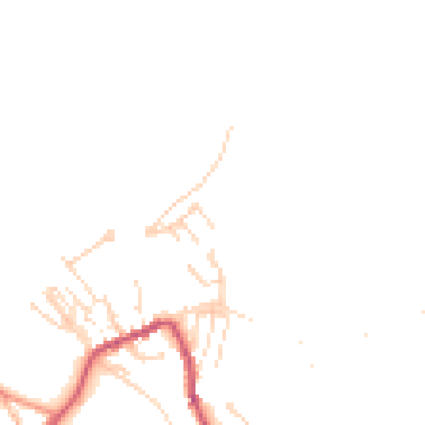 Daytime road noise heatmap for HG3 5LJ