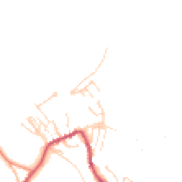 Daytime road noise heatmap for HG3 5LL