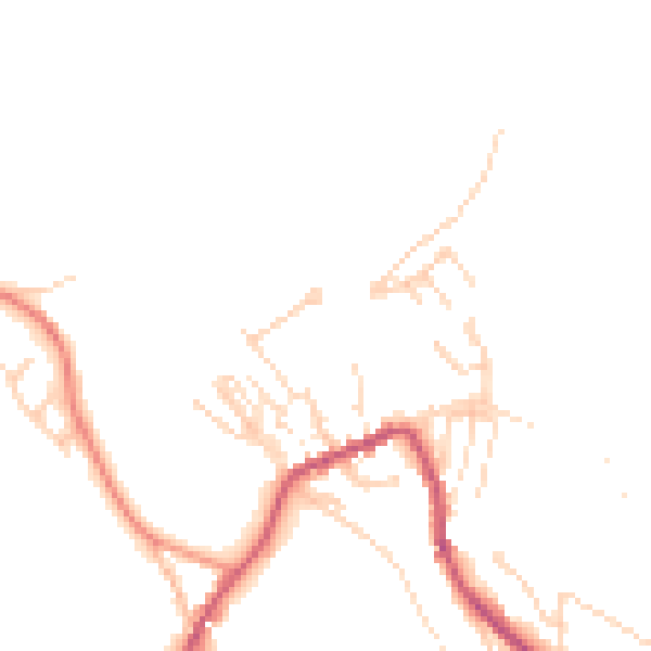 Daytime road noise heatmap for HG3 5LT