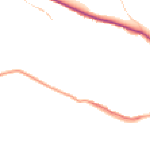 Daytime road noise heatmap for HG3 5QF