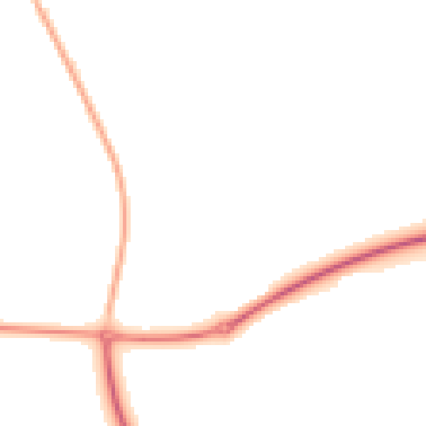 Night-time road noise heatmap for HP1 3AT