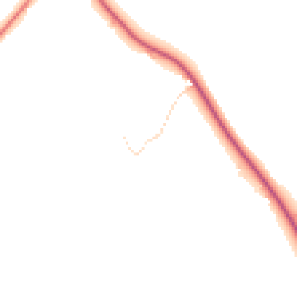 Daytime road noise heatmap for HP1 3BB