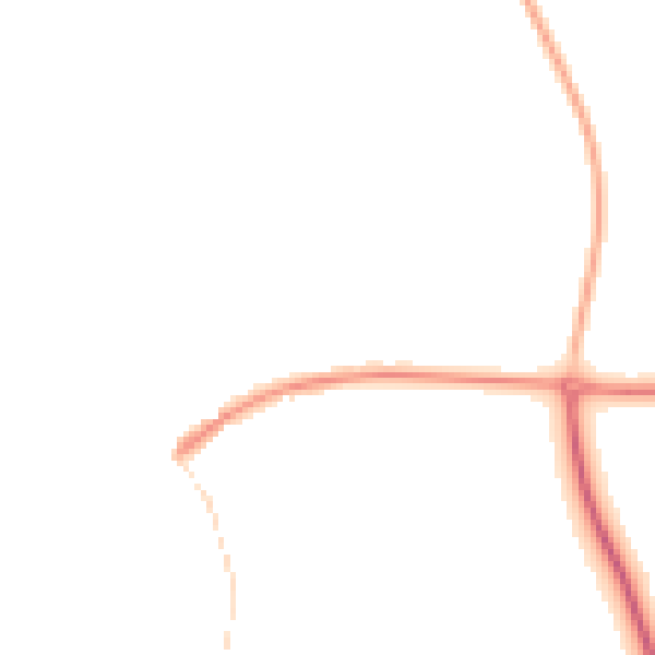 Night-time road noise heatmap for HP1 3LH