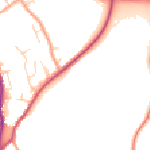 Daytime road noise heatmap for HP10 0AD