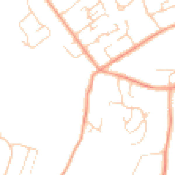 Daytime road noise heatmap for HP10 8DS
