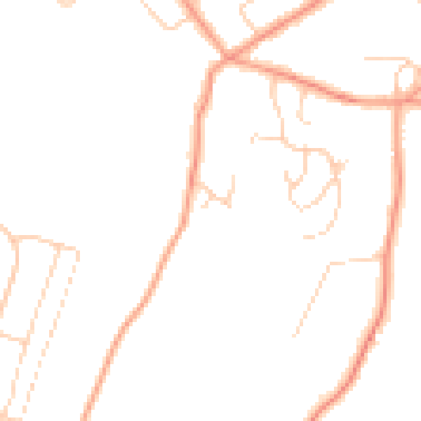 Daytime road noise heatmap for HP10 8DX