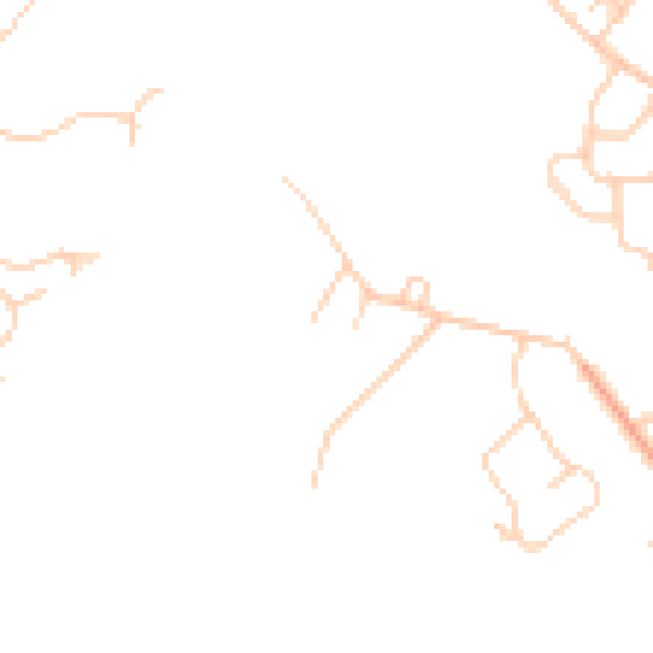 Daytime road noise heatmap for HP10 8JR