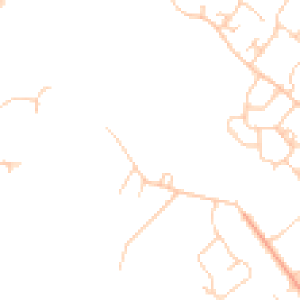 Daytime road noise heatmap for HP10 8QZ