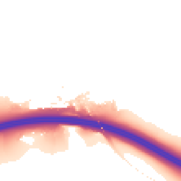 Night-time road noise heatmap for HP11 1AB