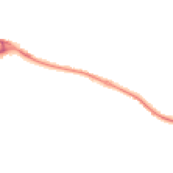 Night-time road noise heatmap for HP11 1AD