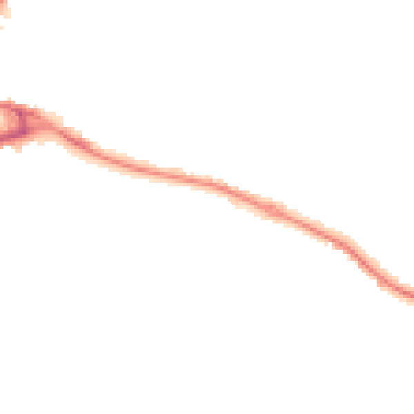 Night-time road noise heatmap for HP11 1AE