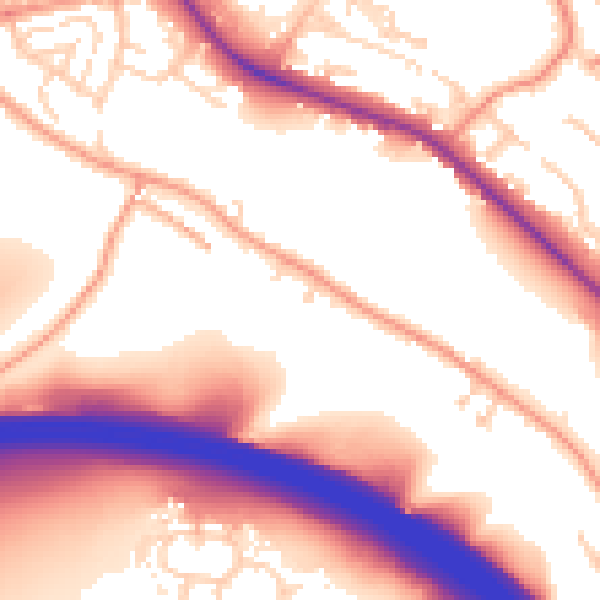 Daytime road noise heatmap for HP11 1AJ