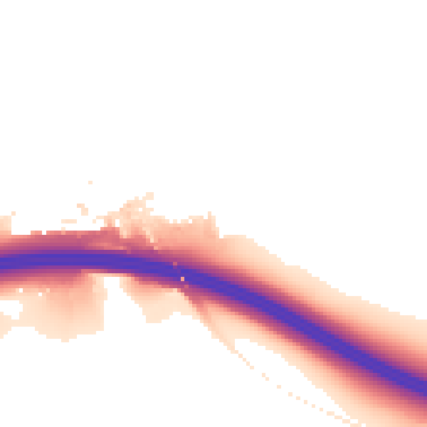 Night-time road noise heatmap for HP11 1AP