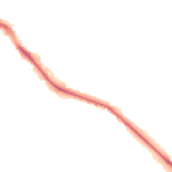 Night-time road noise heatmap for HP11 1AS