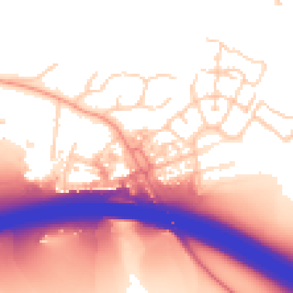 Daytime road noise heatmap for HP11 1AX