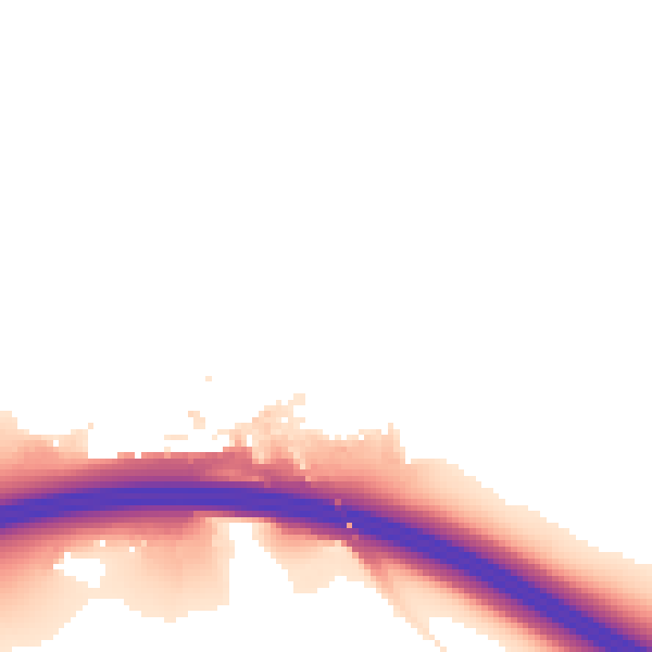 Night-time road noise heatmap for HP11 1BF