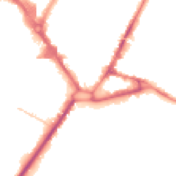 Night-time road noise heatmap for HP11 1BG
