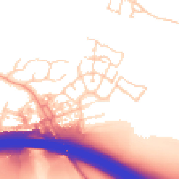 Daytime road noise heatmap for HP11 1BX