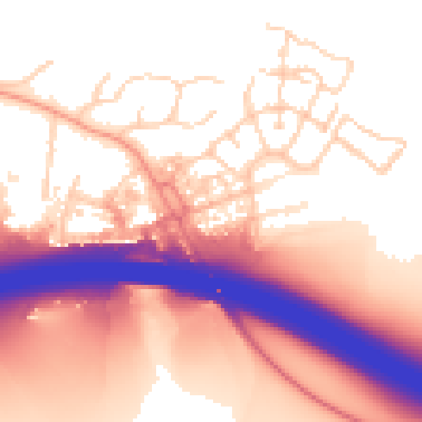 Daytime road noise heatmap for HP11 1BY