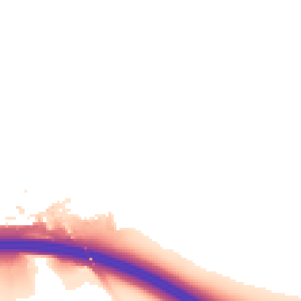 Night-time road noise heatmap for HP11 1DG