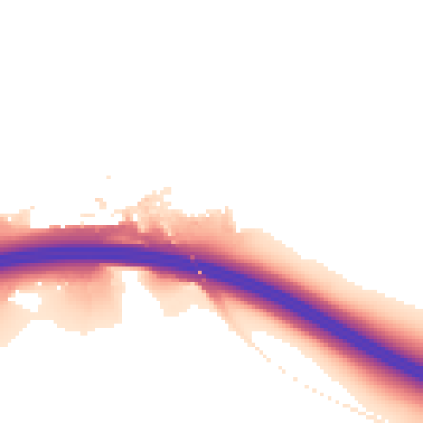 Night-time road noise heatmap for HP11 1DX