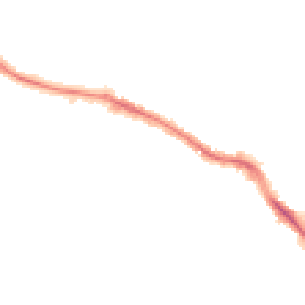 Night-time road noise heatmap for HP11 1GP