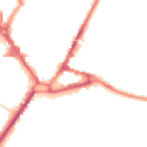 Night-time road noise heatmap for HP11 1LT